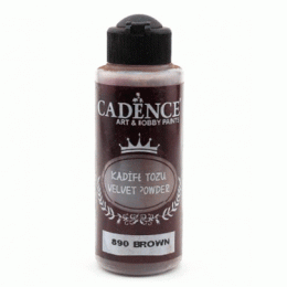 Пудра бархатная (флок) Cadence Velvet Powder, 120 мл, Коричневый