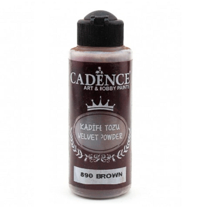 Пудра бархатная (флок) Cadence Velvet Powder, 120 мл, коричневый