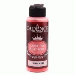 Пудра бархатная (флок) Cadence Velvet Powder, 120 мл, Красный
