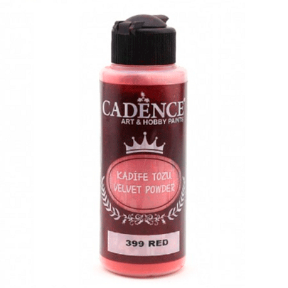 Пудра бархатная (флок) Cadence Velvet Powder, 120 мл, красный