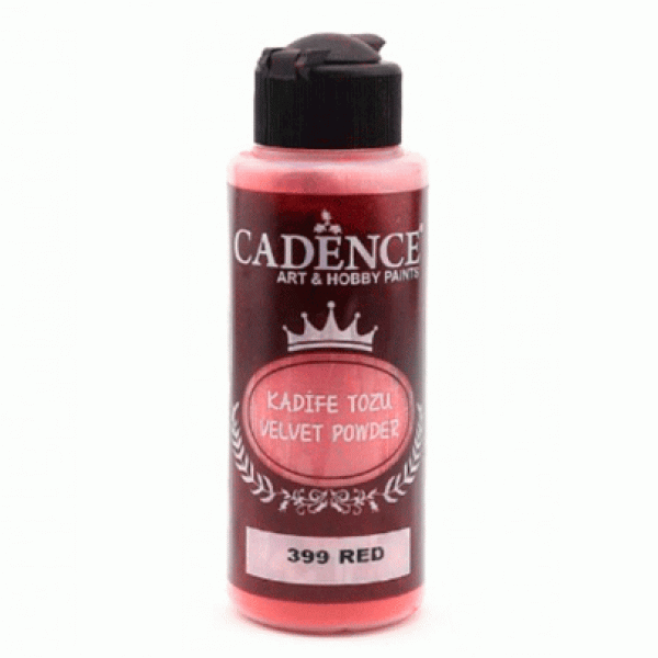 Пудра бархатная (флок) Cadence Velvet Powder, 120 мл, Красный