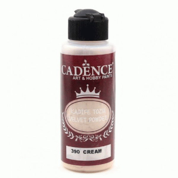 Пудра бархатная (флок) Cadence Velvet Powder, 120 мл, Кремовый