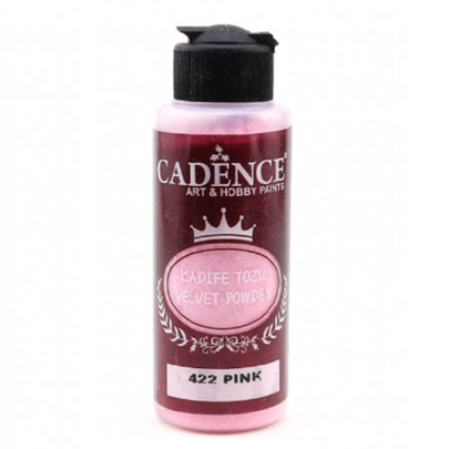 Пудра бархатная (флок) Cadence Velvet Powder, 120 мл, розовый