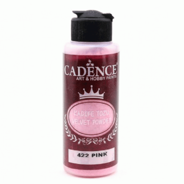 Пудра бархатная (флок) Cadence Velvet Powder, 120 мл, Розовый