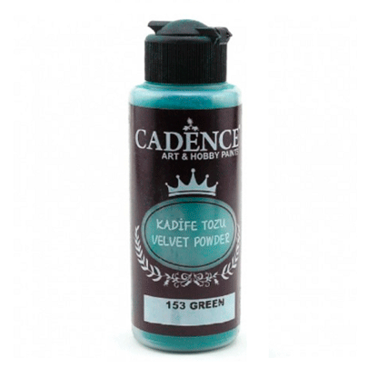 Пудра бархатная (флок) Cadence Velvet Powder, 120 мл, зеленый