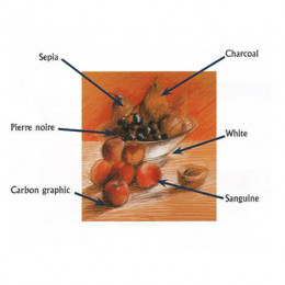 Сангина в карандаше Conte Sanguine round pencil