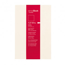 Змінний блок для Скетчбука Transotype Sense Book Flap + Refill, 14х21 см, 80 гр., Чисті аркуші
