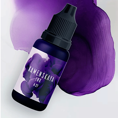Спиртовые чернила Kamenskaya Ink, 15мл, Аметист (фиолетовый)