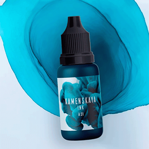 Спиртові чорнила Kamenskaya Ink, 15мл, Бірюзові