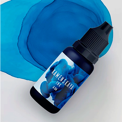 Спиртовые чернила Kamenskaya Ink, 15мл, Голубой