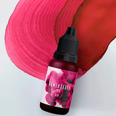 Спиртовые чернила Kamenskaya Ink, 15мл, Розовая фуксия