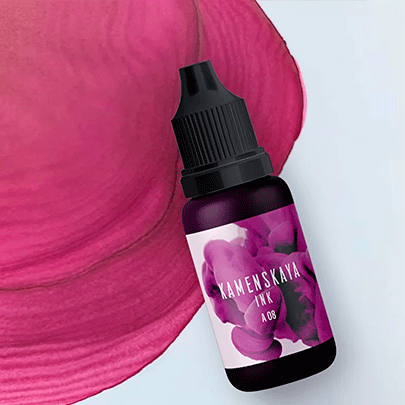 Спиртовые чернила Kamenskaya Ink, 15мл, Розовый