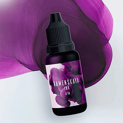 Спиртовые чернила Kamenskaya Ink, 15мл, Сиреневый