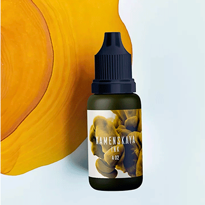 Спиртовые чернила Kamenskaya Ink, 15мл, Теплый желтый