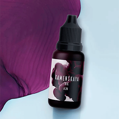 Спиртовые чернила Kamenskaya Ink, 15мл, Винный