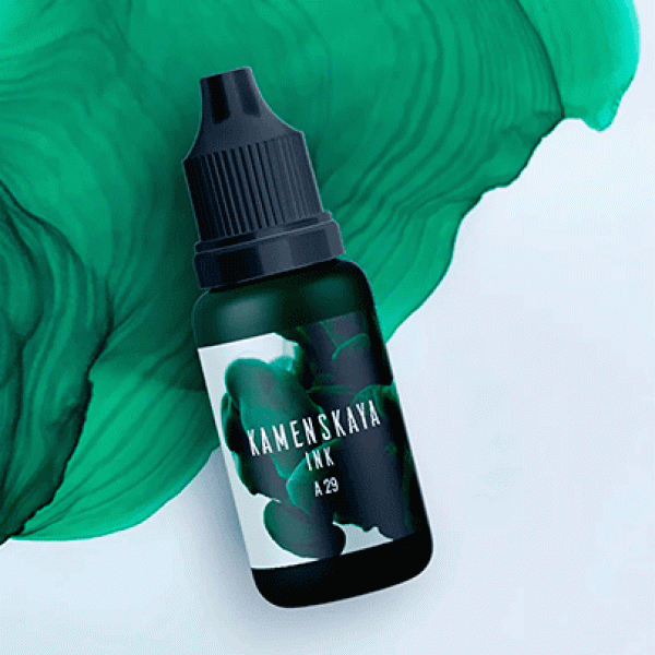 Спиртові чорнила Kamenskaya Ink, 15мл, Зелені