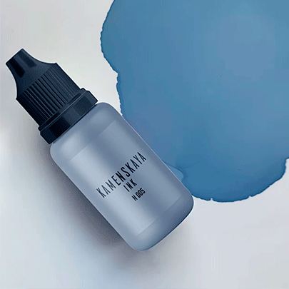 Спиртовые чернила Kamenskaya Ink Nude, 15мл, Серый с голубизной