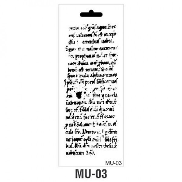 Трафарет Cadence MU Mix Media Stensil, 15х25 см, MU-03