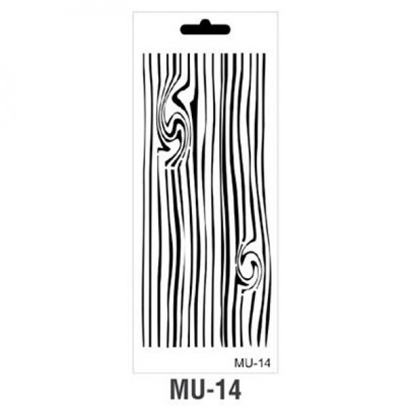 Трафарет Cadence MU Mix Media Stensil, 15х25 см, MU-14