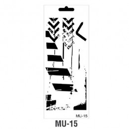 Трафарет Cadence MU Mix Media Stensil, 15х25 см, MU-15