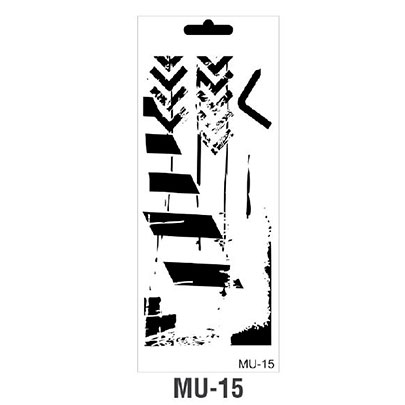 Трафарет Cadence MU Mix Media Stensil, 15х25 см, MU-15