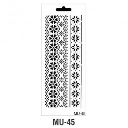 Трафарет Cadence MU Mix Media Stensil, 15х25 см, MU-45