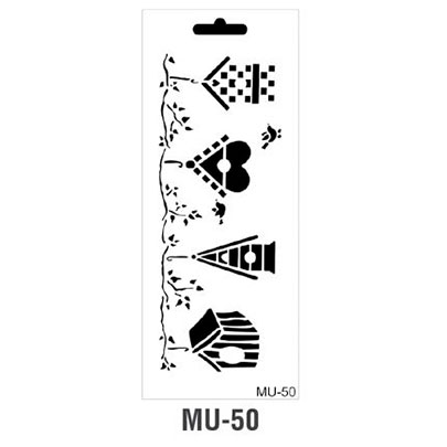 Трафарет Cadence MU Mix Media Stensil, 15х25 см, MU-50