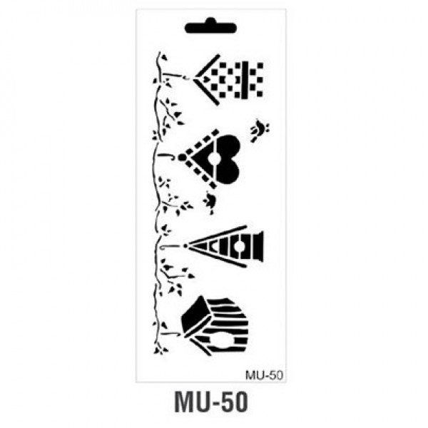 Трафарет Cadence MU Mix Media Stensil, 15х25 см, MU-50