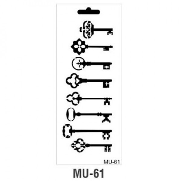 Трафарет Cadence MU Mix Media Stensil, 15х25 см, MU-61