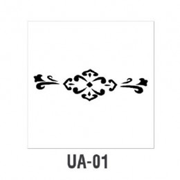 Трафарет Cadence UA Stensil, 10х25 см, UA-01