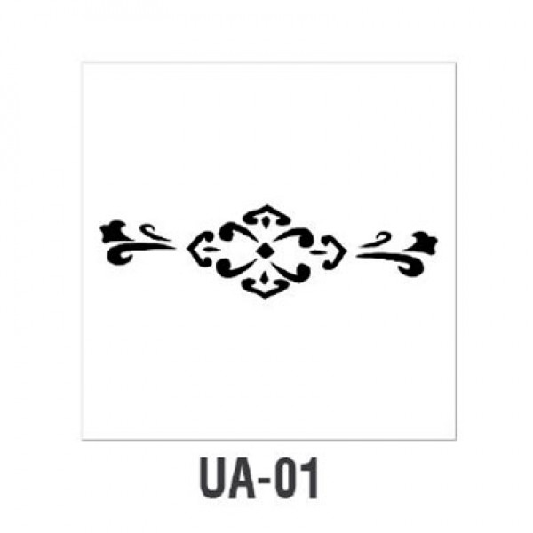 Трафарет Cadence UA Stensil, 10х25 см, UA-01