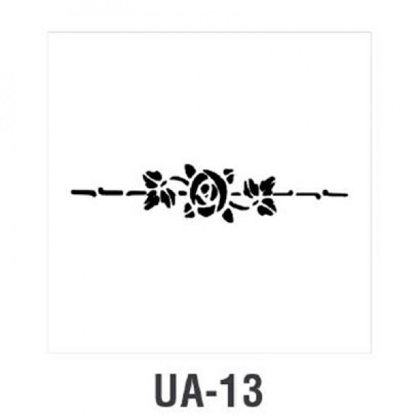Трафарет Cadence UA Stensil, 10х25 см, UA-13