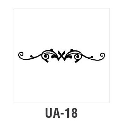 Трафарет Cadence UA Stensil, 10х25 см, UA-18