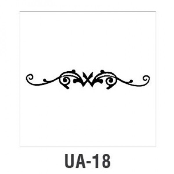 Трафарет Cadence UA Stensil, 10х25 см, UA-18