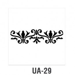 Трафарет Cadence UA Stensil, 10х25 см, UA-29