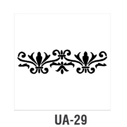 Трафарет Cadence UA Stensil, 10х25 см, UA-29