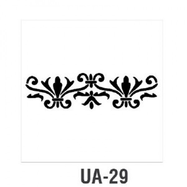 Трафарет Cadence UA Stensil, 10х25 см, UA-29