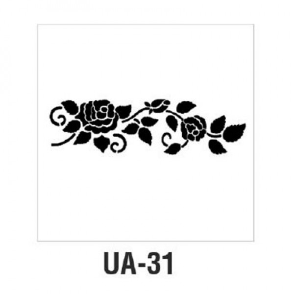 Трафарет Cadence UA Stensil, 10х25 см, UA-31