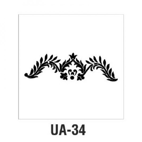 Трафарет Cadence UA Stensil, 10х25 см, UA-34