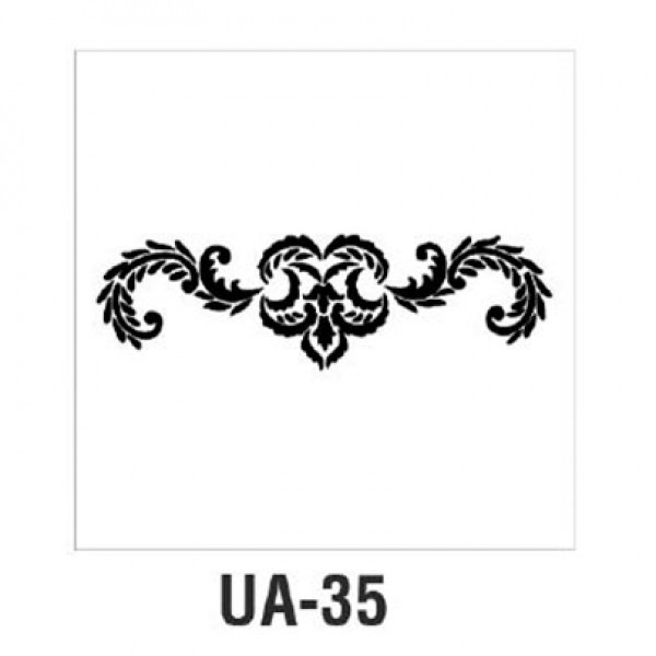 Трафарет Cadence UA Stensil, 10х25 см, UA-35