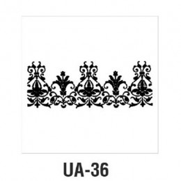 Трафарет Cadence UA Stensil, 10х25 см, UA-36