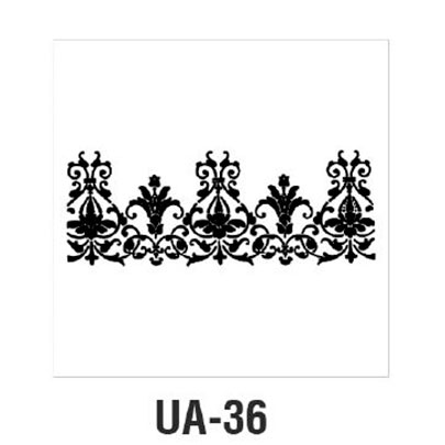 Трафарет Cadence UA Stensil, 10х25 см, UA-36