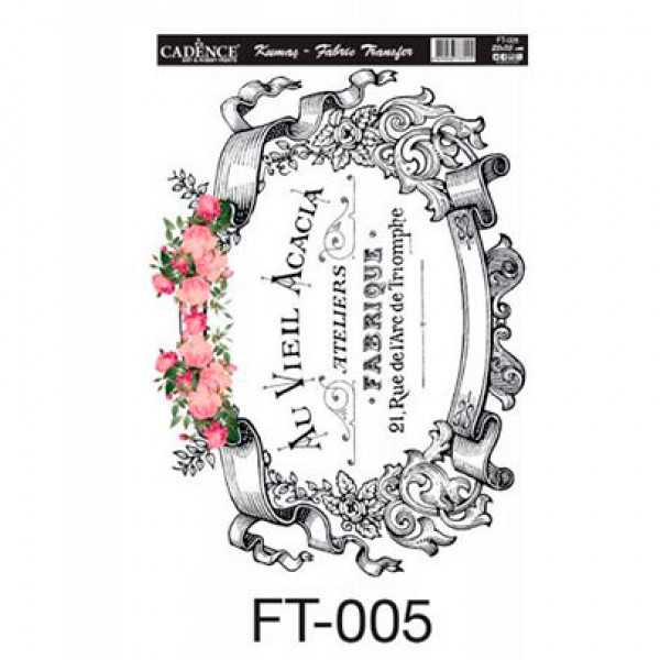 Трансфер для тканини Cadence Fabric Transfer, 25х35 см, FT-005