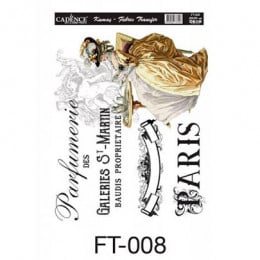 Трансфер для тканини Cadence Fabric Transfer, 25х35 см, FT-008