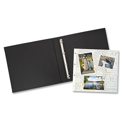 Заготовка альбома Folia Ring Binders, 36.5x32.5х4см, черный