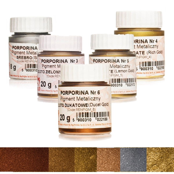 Металічний пігмент №1 Срібло, 8г, Renesans 